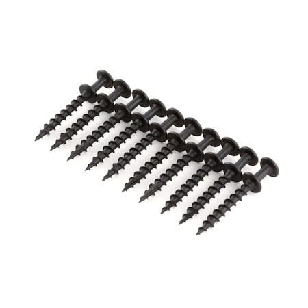 Hangman Black Double Headed Bear Claw Screw Hanger for Mirrors, Pictures and Decor r  1-1/4" length 10pk BCD-10